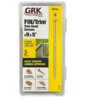 GRK Fasteners FIN/Trim 17766 Screw, #9 Thread, 5 in L, Trim Head, Star Drive, Steel, 50 PK