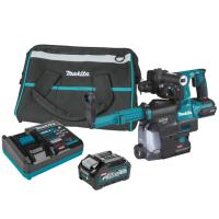 MAKITA 40V max XGT® Brushless Cordless 1-1/8" SDS-PLUS AVT® Rotary Hammer Kit w/ Dust Extractor, AFT®, AWS® Capable (4.0Ah)