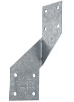 Simpson Strong-Tie H3 Hurricane Tie, 4-5/8 in L, 1-9/16 in W, Steel, Galvanized, Fastening Method: Nail