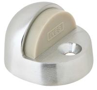 Ives 438B26D Door Stop, 1-3/8 in OAH, 9/16 in Base height, Base Diameter 1-3/4in x 2in, Oval, Floor Mount