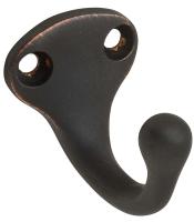Ives 581A716 Wardrobe Hook, 1-Hook, Aluminum, Aged Bronze