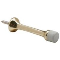 Ives SP61A3 Door Stop, 7/8 in Dia Base, 3-3/16 in Projection, Aluminum, Brass