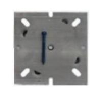 Dean Lock Base Plate with Tapcons 4"