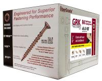 GRK Fasteners R4 00105 Framing and Decking Screw, #9 Thread, 3-1/8 in L, Round Head, Star Drive, Steel, 1900 BX