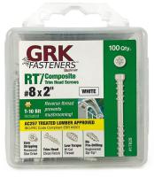 GRK Fasteners RT Series 17628 Screw, #8 Thread, Trim Head, Star Drive, Steel, Climatek
