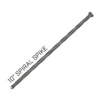 SRW 10" X 3/8" Spiral Bright Steel Nails for Edging