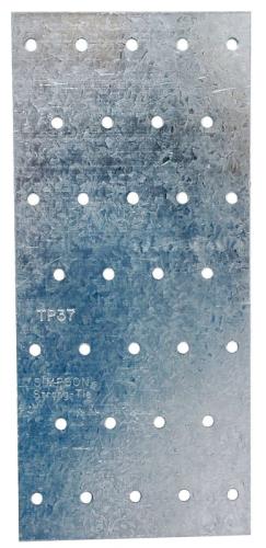Simpson Strong-Tie TP TP37 Tie Plate, 7 in L, 3-1/8 in W, 0.035 in Thick, Steel, Galvanized