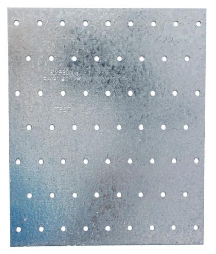 Simpson Strong-Tie TP57 Tie Plate, 7 in L, 5-3/4 in W, 0.035 in Thick, Steel, Galvanized