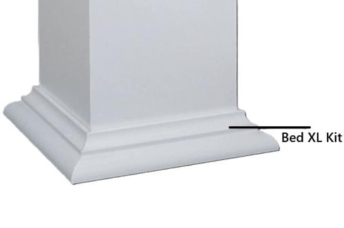 Versatex VTXPTK4BEDXL - 4" Versawrap Bed Trim Kit 1-3/4" XL White