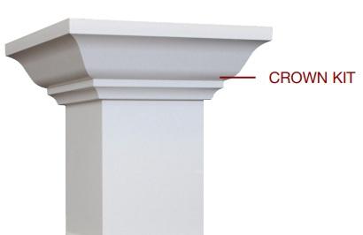 Versatex VTXPTK4CRWN 4" Crown Moulding Trim Kit White