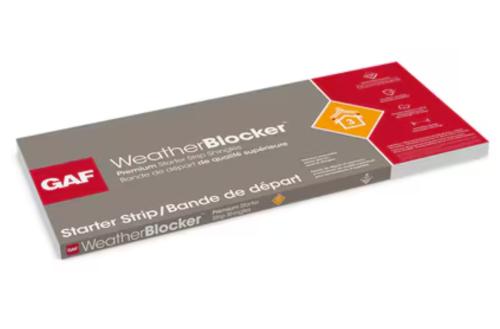 GAF WEATHERBLOCKER EAVE/RAKE STARTER STRIP SHINGLE - 8.5"x40" HALF SHEET -APPROX 100LNFT COVERAGE/BNDL 17"X40" FULL SHEET -APPROX 50LNFT COVERAGE/BNDL