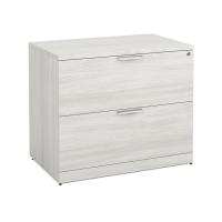 Lateral File - Laminate: 2 Drawers, Arcadia White Premium Laminate, 35.50''W x 22.00''D x 29.50''H