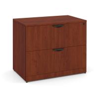 Lateral File - Laminate: 2 Drawers, Cherry Premium Laminate, 35.50''W x 22.00''D x 29.50''H
