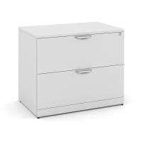 Lateral File - Laminate: 2 Drawers, White Premium Laminate, 35.50''W x 22.00''D x 29.50''H