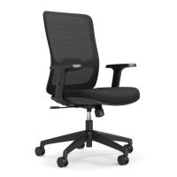 Seating - Task: Orion Mesh Back 8001 Task Chair with Adjustable Arms Black Fabric with Black Frame