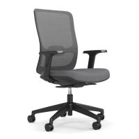 Seating - Task: Orion Mesh Back 8002 Managers Chair with Seat Slider, Pewter w/ Black Frame