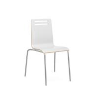 Seating - Cafe: Rowan Square Bentwood Standard Height, White Wood, Set of 2 Chairs