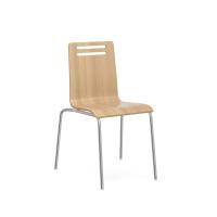 Seating - Cafe: Rowan Square Bentwood Standard Height, Natural Wood, Set of 2 Chairs