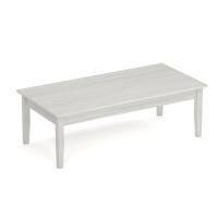Occasional Table - Coffee: Parallel Collection, Arcadia White Premium Laminate, 49.00'' W x 24.00''D x 16.00''H
