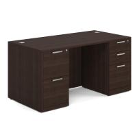 Desk - Double Pedestal: 60" W x 30" D, Java Premium Grade Laminate