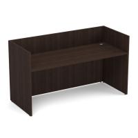 Desk - Reception: Java Premium Laminate, Width: 71.00'' x Depth: 30.00'' x Height: 40.50''