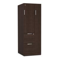 Storage & Wardrobe Cabinet: Java Premium Laminate, 23.75''W x 23.75''D x 65.50''H