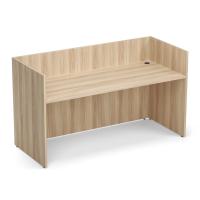 Desk - Reception: American Elm Premium Laminate, Width: 71.00'' x Depth: 30.00'' x Height: 40.50''