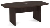 Conference Table: 6' Boat-Shaped, Java Premium Laminate, Seats 6 - 8 pp