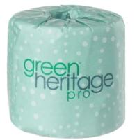 Green Heritage Pro Toilet Paper & Tissue Roll 2PLY White 96 Rolls/Case