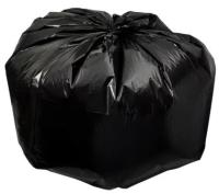 Victoria Bay Can Liner 43X47 IN Black Plastic 1.2MIL Flat Pack 100/Case