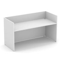 Desk - Reception: White Premium Laminate, Width: 71.00'' x Depth: 30.00'' x Height: 40.50''