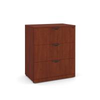 Lateral File - Laminate: 3 Drawers, Cherry Premium Laminate, 35.50''W x 22.00''D x 42.00''H