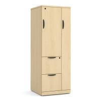 Storage & Wardrobe Cabinet: Maple Premium Laminate, 23.75''W x 23.75''D x 65.50''H