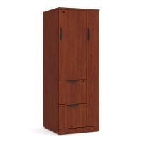 Storage & Wardrobe Cabinet: Cherry Premium Laminate, 23.75''W x 23.75''D x 65.50''H
