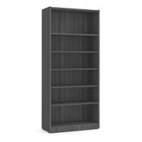 Bookcase - Laminate: 6 Shelves, Coastal Gray Premium Laminate, 32''W x 14''D x 71''H