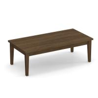 Occasional Table - Coffee: Parallel Collection, Modern Walnut Premium Laminate, 49.00'' W x 24.00''D x 16.00''H