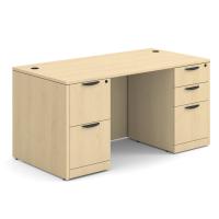 Desk - Double Pedestal: 60" W x 30" D, Maple Premium Grade Laminate