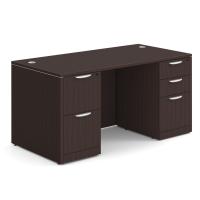 Desk - Double Pedestal: 60" W x 30" D, Espresso Premium Grade Laminate