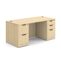 Desk - Double Pedestal: 66" W x 30" D, Maple Premium Grade Laminate