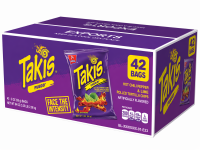 Takis Fuego Rolled Tortilla Chips - Hot Chili Pepper & Lime - 1 - 1.98 oz - 42 / Carton
