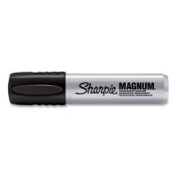 Sharpie Magnum Permanent Markers - Bold Chisel, Extra Wide Marker Point - Black Ink - Felt Tip - 12 / Box