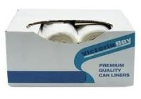 Victoria Bay Can Liners, 40" x 48", 45 Gal, Natural Clear Plastic Liners, 22mic, 150/Case