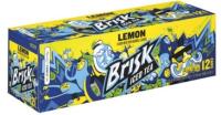 Brisk Lemon Iced Tea, 12 oz. Canned Soda - 12/Pack