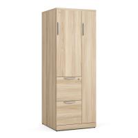 Storage & Wardrobe Cabinet: American Elm Premium Laminate, 23.75''W x 23.75''D x 65.50''H
