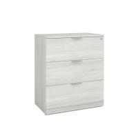 Lateral File - Laminate: 3 Drawers, Arcadia White Premium Laminate, 35.50''W x 22.00''D x 42.00''H