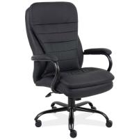Seating - Big & Tall: Executive High Back, Black PU Leather with Black Frame, Supports up to 400 lbs