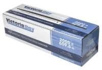 Cling Plastic Film Roll 18" x 2000', PVC 35 Gauge, Clear, 1/Roll