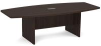 Conference Table: 8' Boat-Shaped, Java Premium Laminate, Seats 8 - 10 pp