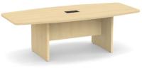 Conference Table: 8' Boat-Shaped, Maple Premium Laminate, Seats 8 - 10 pp