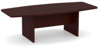 Conference Table: 8' Boat-Shaped, Mahogany Premium Laminate, Seats 8 - 10 pp